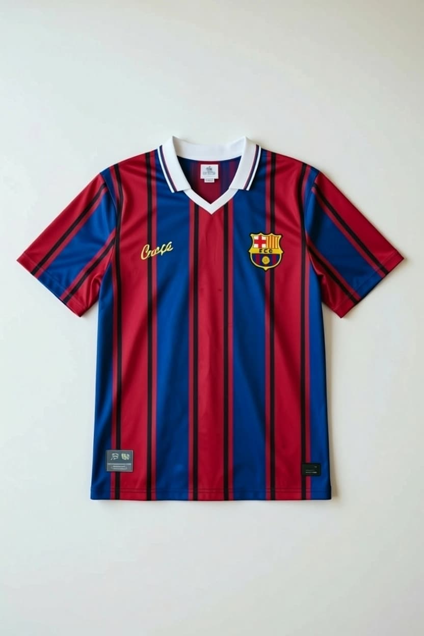 FC BARCELONA 125TH ANNIVERSARY SPECIAL EDITION POLO JERSEY MESSI FIVE SLEEVE