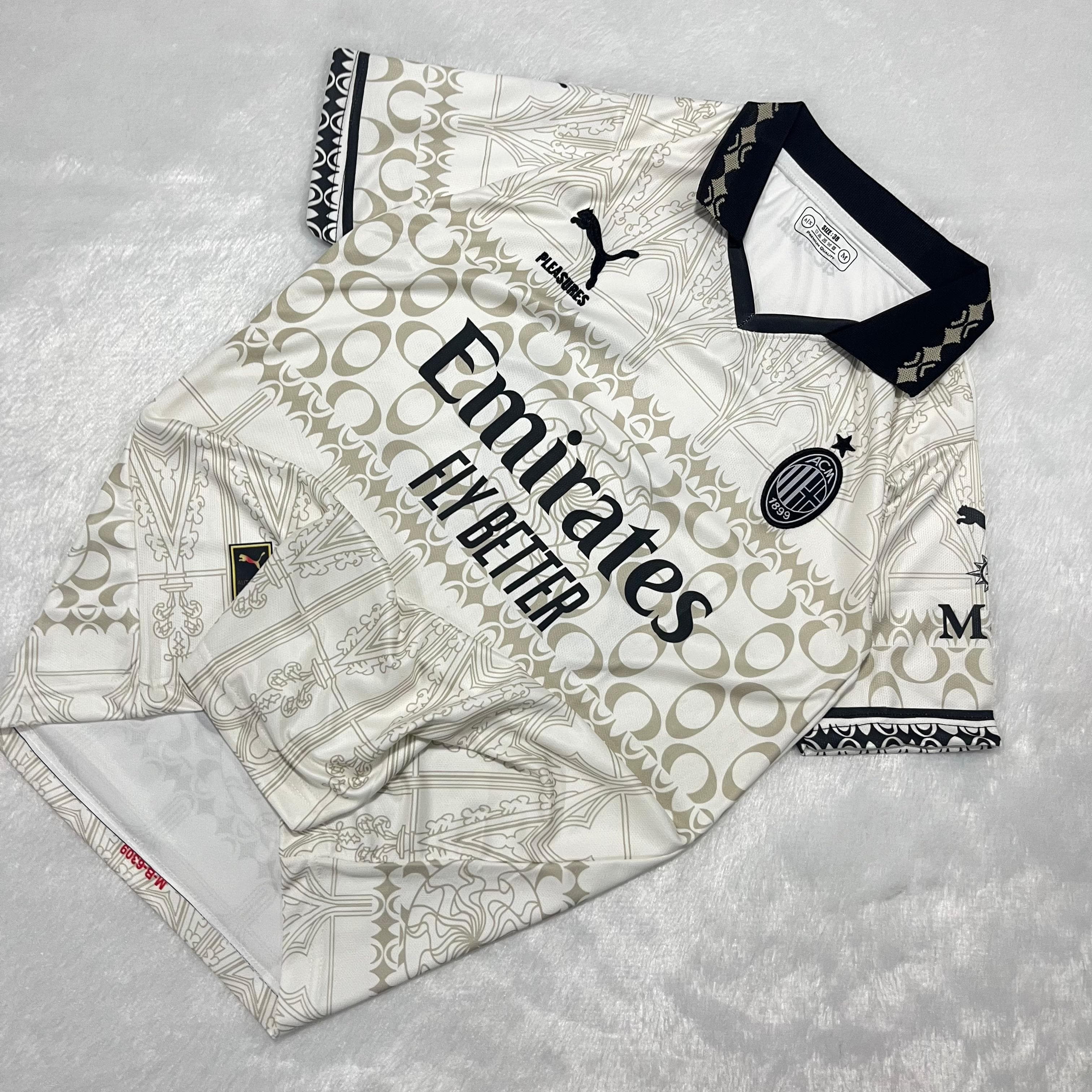 Ac milan x pleasures 23-24 light stadium kit